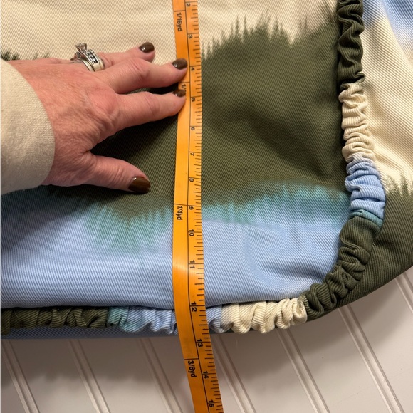 Rachel Comey Green and Blue Tie-Dye Shoulder Bag - Picture 9 of 9